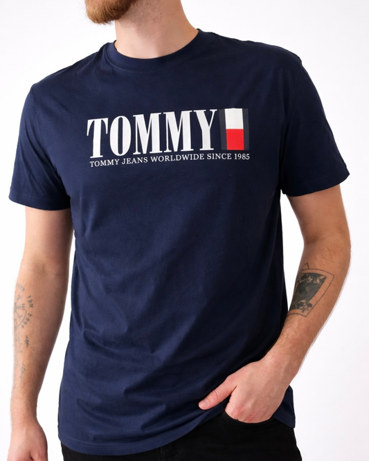 Tamsiai Mėlyni Marškinėliai